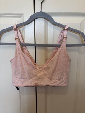 Soft Support Wireless Bralette in Blush Pink